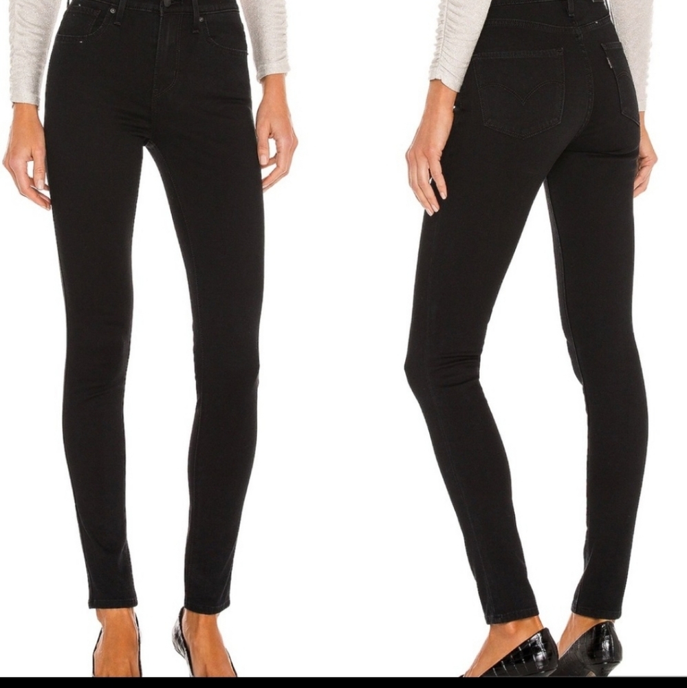 Levi's 721 High Rise Skinny Black Jeans